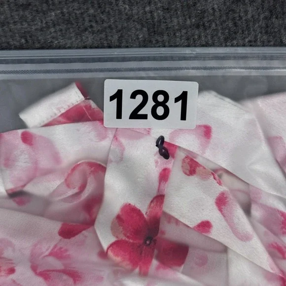 Oscar De La Renta Women's Pink Label‎ Floral Robe S/XS Sheer Bridal EUC Pinks - Picture 9 of 9